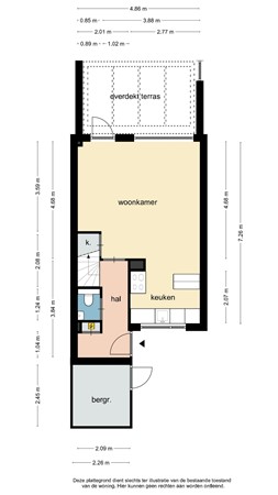 Plattegrond - Carboonstraat 62G, 6412 PB Heerlen - carboonstraat 62g heerlen 2D BG.jpeg
